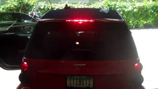 itibiti smart car: ITIBITI's rear spoiler with custom LED's.