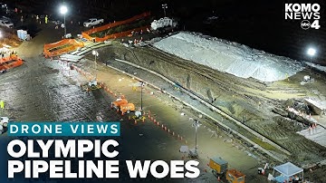 DRONE FOOTAGE: Crews find Olympic Pipeline