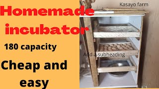 Making an egg incubator with wood. Cheap and easy to use