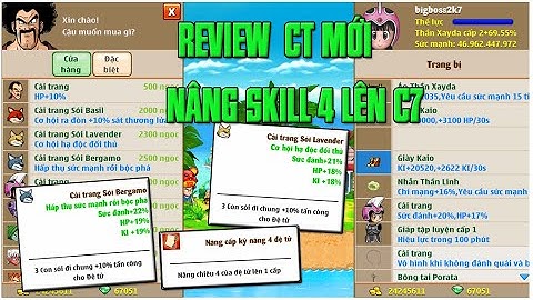 Ngọc Rồng Online -REVIEW Cải Trang Mới ...Tóp 1 SV8 Mua Max Skill 4..Tuyệt Chiêu : Chim Khạc Đờm...
