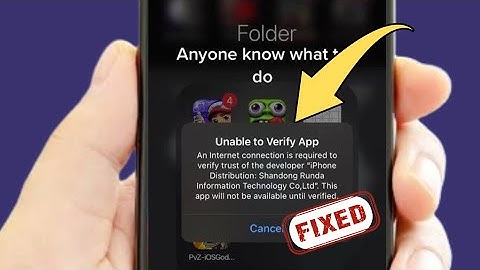 App kan niet worden geverifieerd | Internetverbinding vereist om vertrouwen van ontwikkelaar te v...