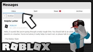 Roblox only send you this message if you are sad ???? - YouTube