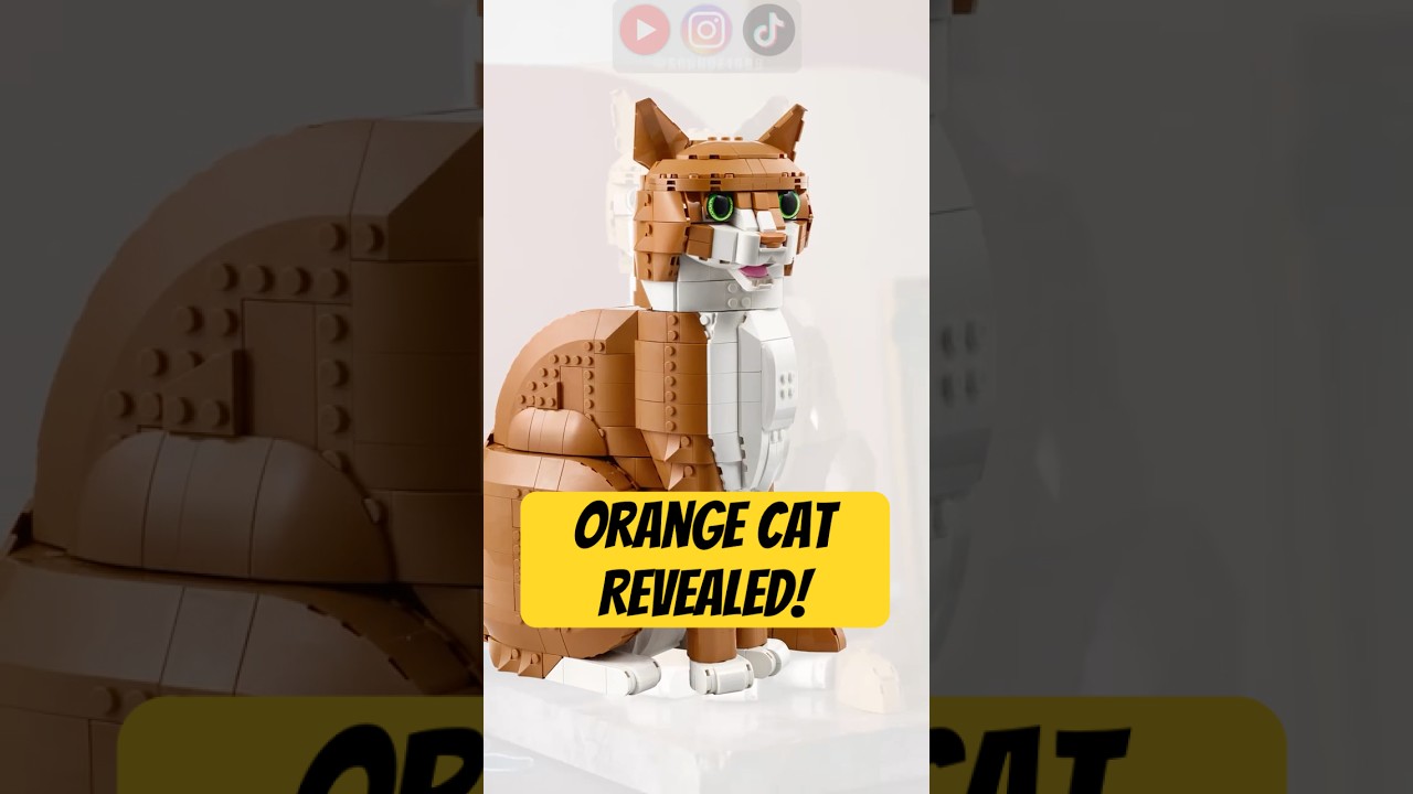 Представлен оранжевый кот из LEGO Ideas.