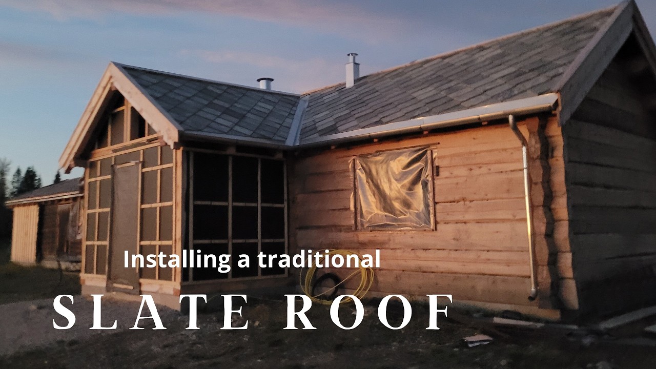 Installing a beautiful and lasting slate roof - legge skifer tak