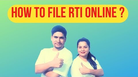 How to file RTI online? #rti #rtionline #rtireply #rti_act_2005 #rti1