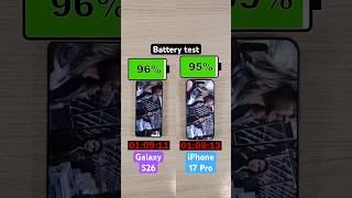 Samsung Galaxy S26 vs iPhone 17 Pro battery test!