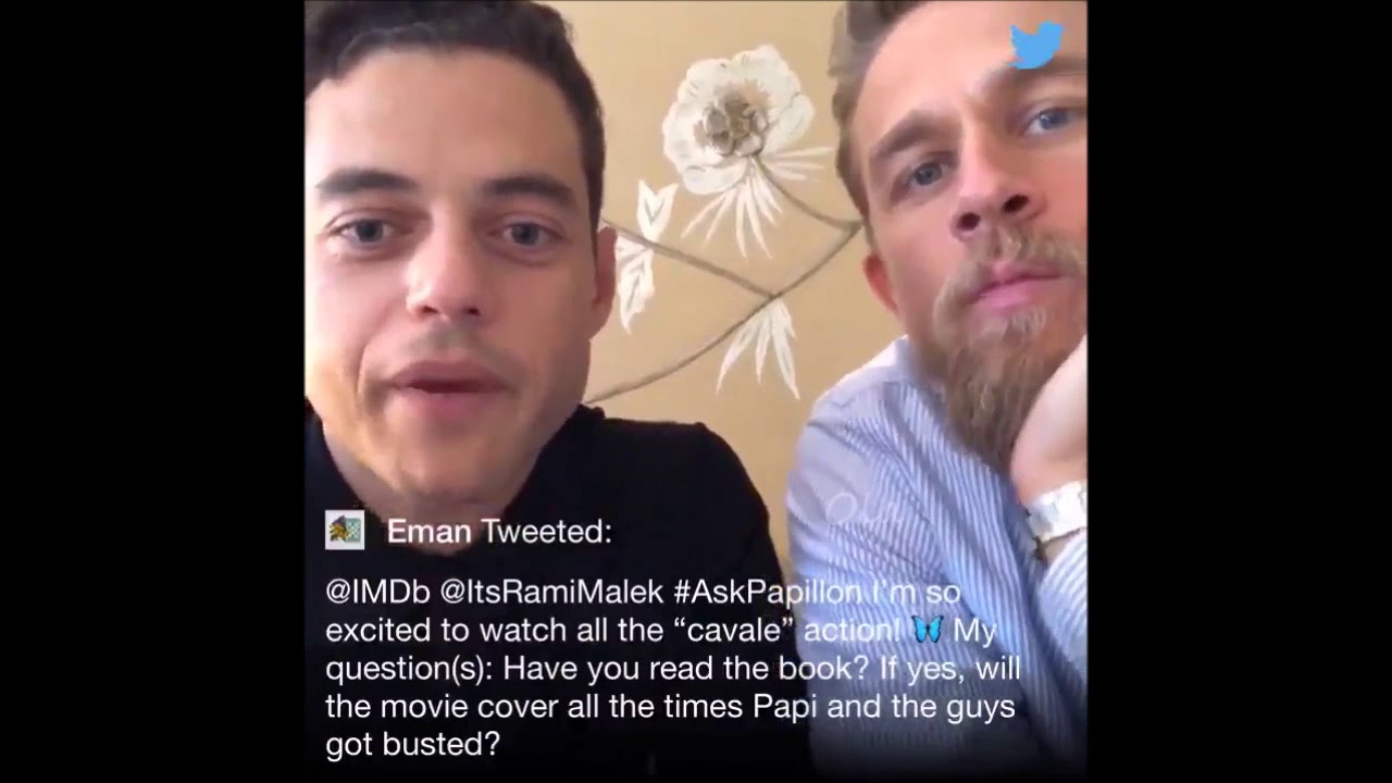 Charlie Hunnam Rami Malek - Papillon movie Q & A