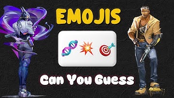 Guess The Valorant Agent By EMOJIS