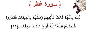 سورة غافر الأية 22