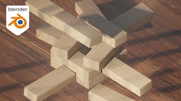 Jenga Blocks Animation with Cycles || Blender (3.5)