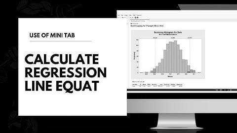 How to Calculate regression line equation by minitab||Information about statistical practice
