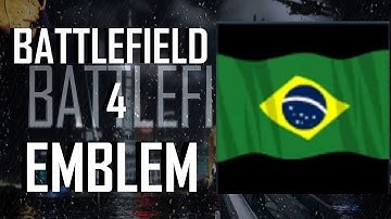 Battlefield 4 / BF4 Brazilian Flag Emblem Tutorial