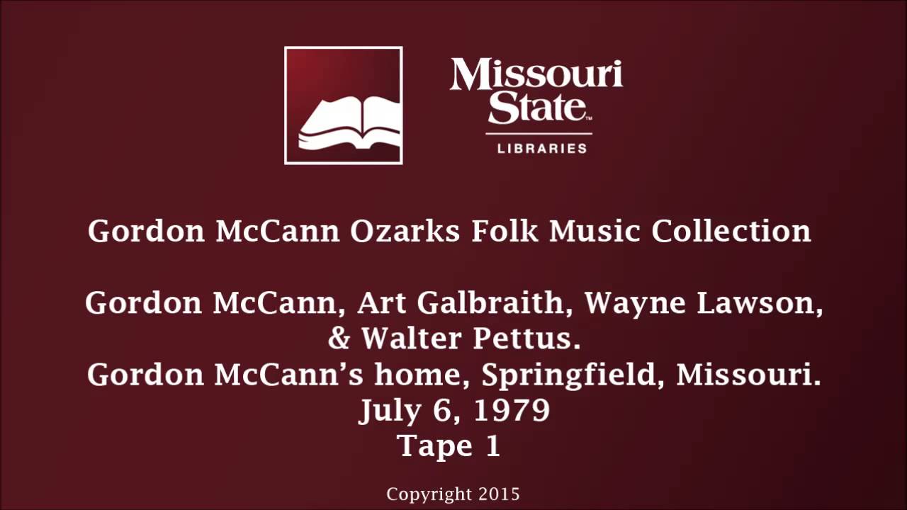 missouri state university address McCann: McCann, Galbraith, Lawson, & Pettus, July 6, 1979