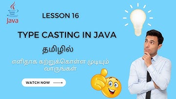 Type Casting - Java Basics in Tamil - 2023 (4K)