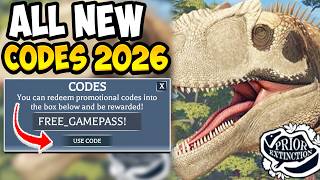 ALL WORKING PRIOR EXTINCTION DINOSAUR SURVIVAL CODES ROBLOX - Prior Extinction Codes 2026! (REDEEM)
