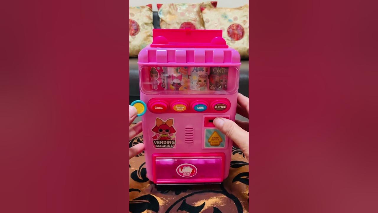 ASMR LOTSOF COINS TO DISPENSE DRINK TO MY VENDING MACHINE short YouTube