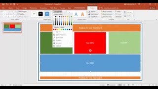 Create a first Excel Dashboard Mockup using powerpoint