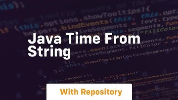 java time from string