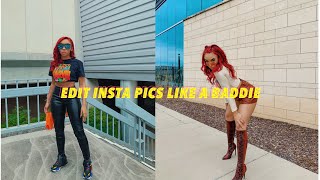 How I edit my Instagram Pictures *Like a Baddie* ft. Dossier screenshot 3