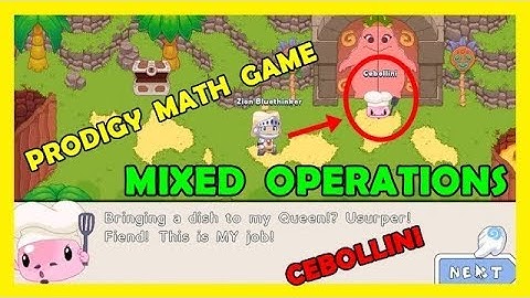 Mixed Operations Game - PRODIGY MATH