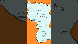 Serbia now and Serbia before WW1, opposite.                Srbija sada i Srbija pre velikog rata.