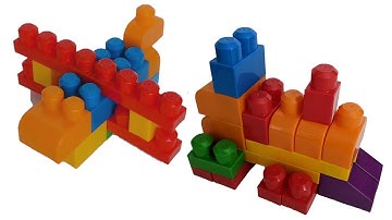 Airplane And Train Build Fun | Mega Bloks First Builders