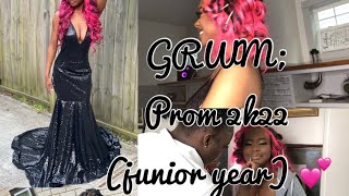 GRWM; Prom Vlog Edition !! *casino night theme*🎰 Junior Year (makeup, hair, nails)| Brioni Marie 💖