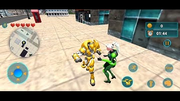 Flying Robot Transform Attack Robot Shooting Games