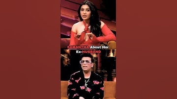 Samantha Confess About Her Divorce🥹Samantha Ruth Prabhu #samantha #karanjohar #bollywood