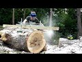 Slabbing INSANELY Figured Hard Maple Slabbing INSANELY Figured Hard Maple
