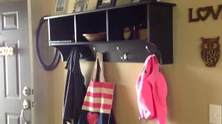 Prepac Triple Wall Mounted Storage Shelf Prepac Sonoma Triple Cubby Bench and Coast Rack Set