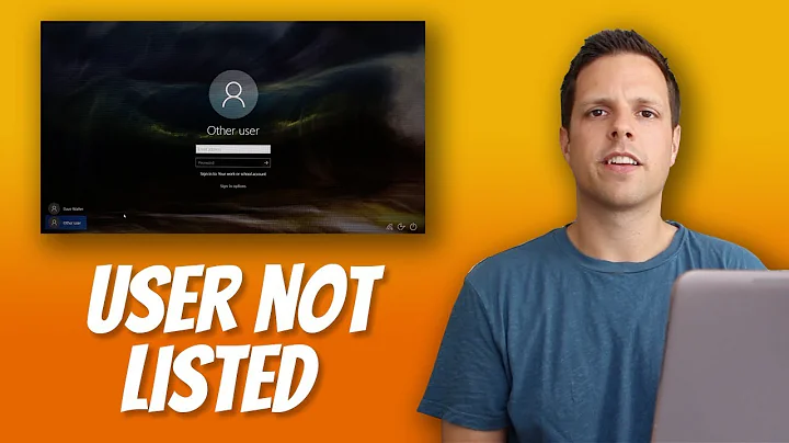 Windows 10 sign in screen doesn't list my user name