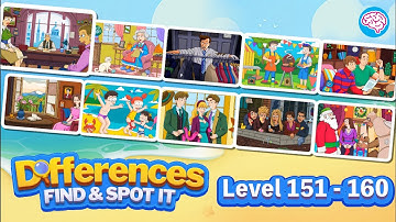 Level 151-160 Differences - Find & Spot It (Guru Game) #differencesfindspotit