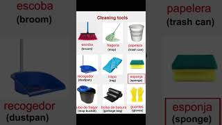 Learn Spanish: Essential "Cleaning Tools" Vocabulary #learnspanish #españa #spanishforbeginners