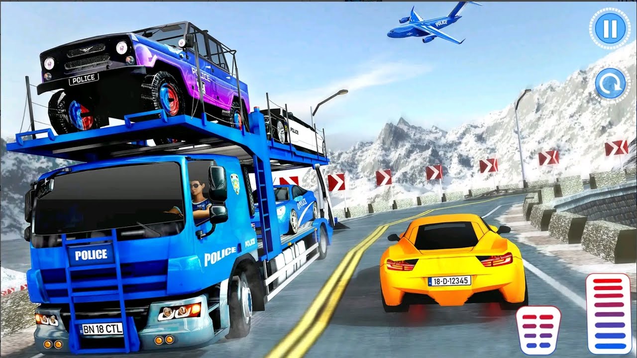 Grand Police Transport Gameplay - Police Car Driving Game - Android Gameplay 