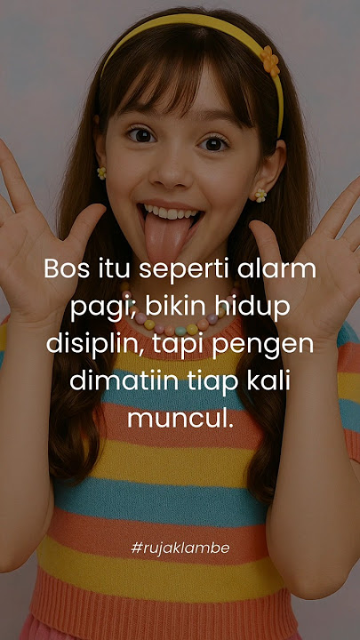 Rujak Lambe #bos #alarmpagi #disiplin