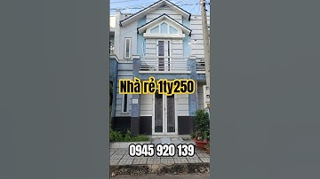 Nhà rẻ 1ty250 1 trệt 1 lầu shr đã hoàn công #cattuongphusinh #batdongsan