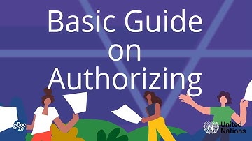 Basic User Guide on Authorizing a request