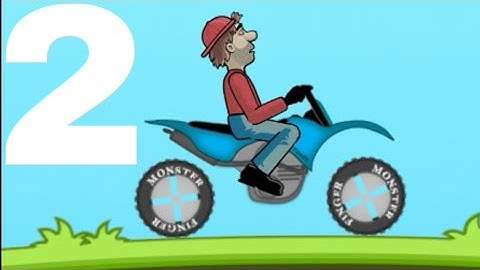 Hill Climb Racing -  Gameplay Walkthrough Part 2 - MotoCross Bike (Android,IOS)