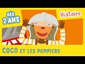 Coco et les pompiers  histoire musicale et anime  gallimard jeunesse