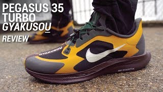 filete Vagabundo Precioso Nike Pegasus 35 Turbo Gyakusou Review & On Feet - YouTube