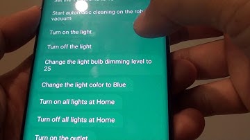 Samsung Galaxy S9: Show a List of Bixby Voice Commands For SmartThings With Smart Devices