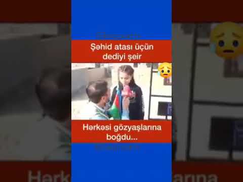 Şəhid qızı atasına yazdığı şer.