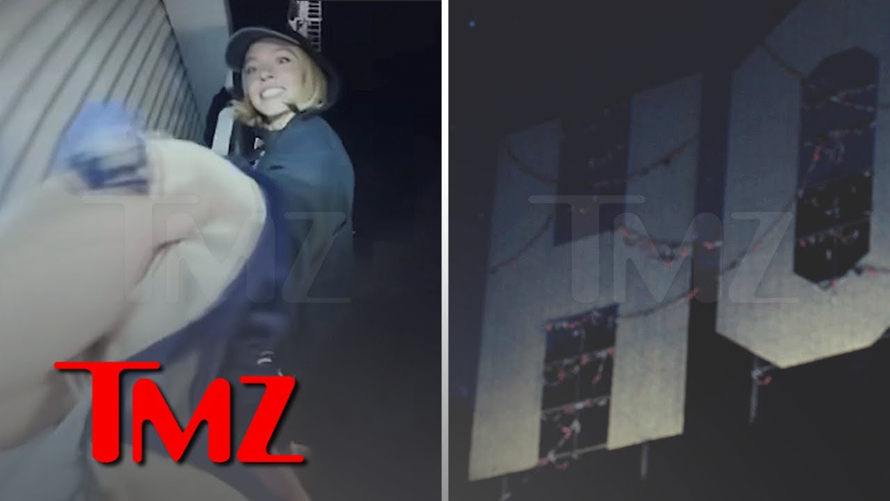 Sydney Sweeney... qui accroche des soutifs sur le panneau HOLLYWOOD !