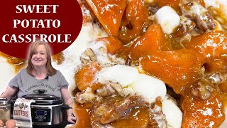 Crockpot SWEET POTATO CASSEROLE, Favorite Thanksgiving Side Dish