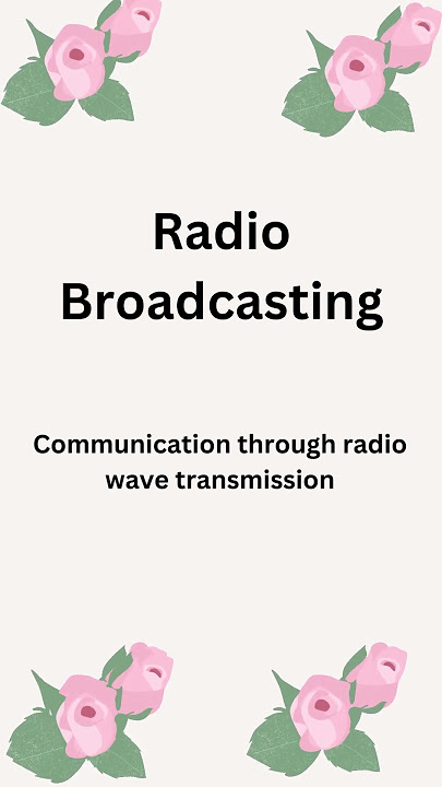 Radio Broadcasting | Communication through radio wave transmission | Radio System kya Hai