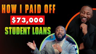 I Paid off $73,000 worth of student loans