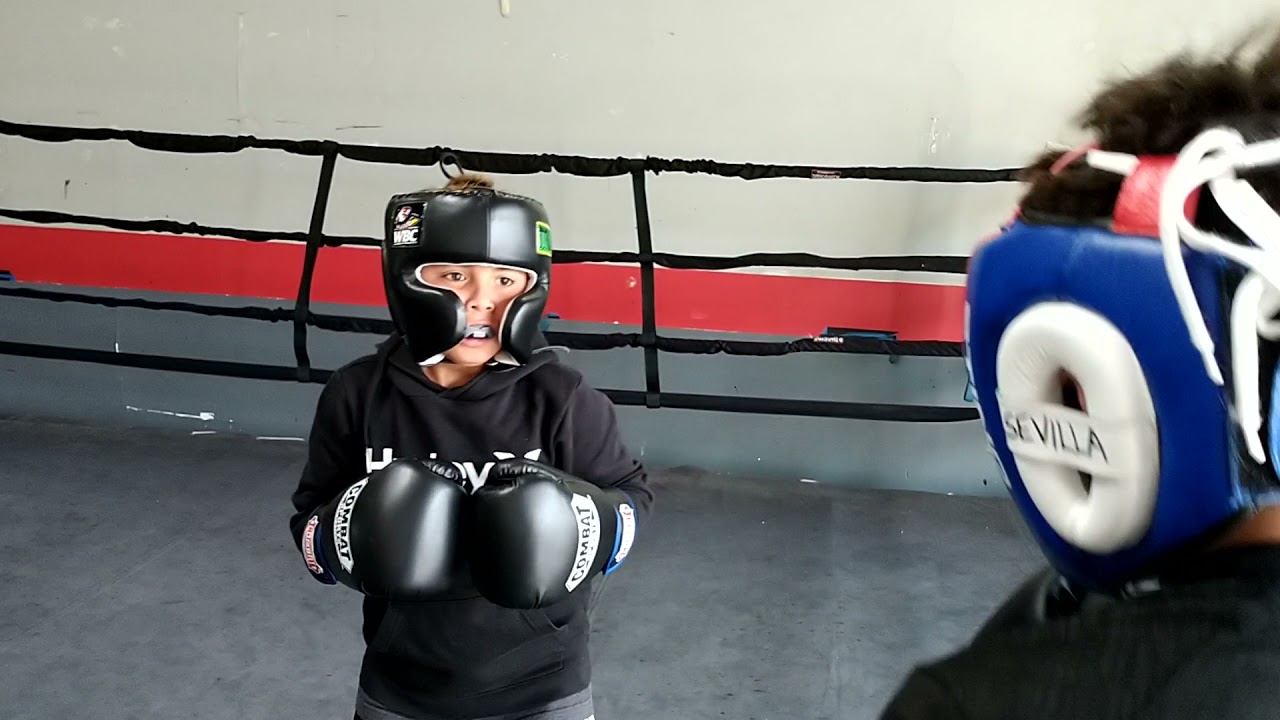 9 Year Old Boxer, Luke SEVILLA, Sparring Session - Temecula Boxing Gym