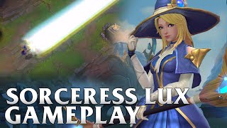 Sorceress Lux Gameplay - WILD RIFT