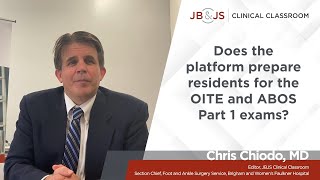 Clinical Classroom Editor Dr. Chris Chiodo on OITE study